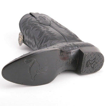 Botas de Avestruz Original Punta Redonda LAB-650305