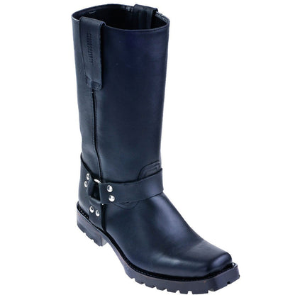 Botas de Cuero Horma Biker Acabado Grasso Color