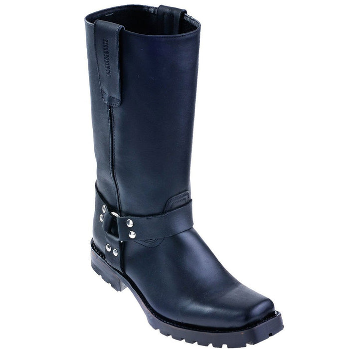 Botas de Cuero Horma Biker Acabado Grasso Color