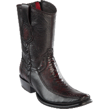 Botas de Avestruz Pata Punta Redonda LAB