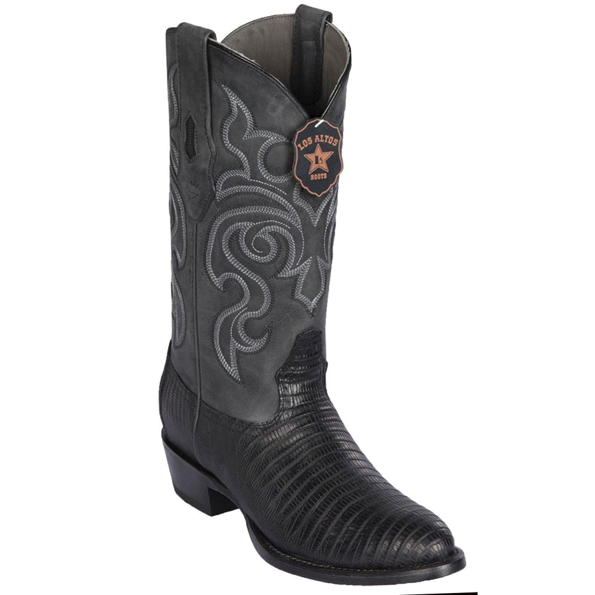 Botas de Armadillo Lizard Teju en Acabado Graso Horma Redonda LAB-65G0705