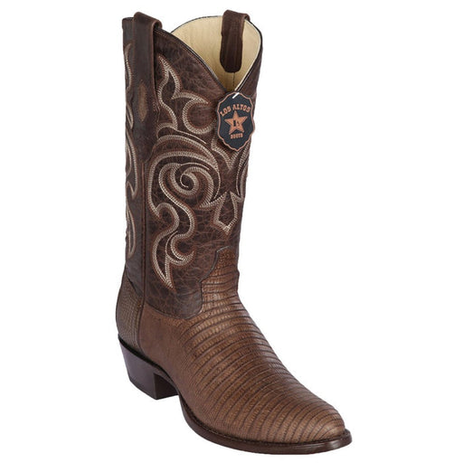 Botas de Armadillo Lizard Teju Acabado Graso Horma Redonda