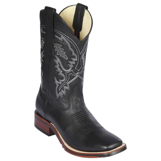 Botas de Cuero Punta Ancha