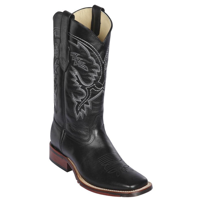 Botas de Cuero Punta Ancha