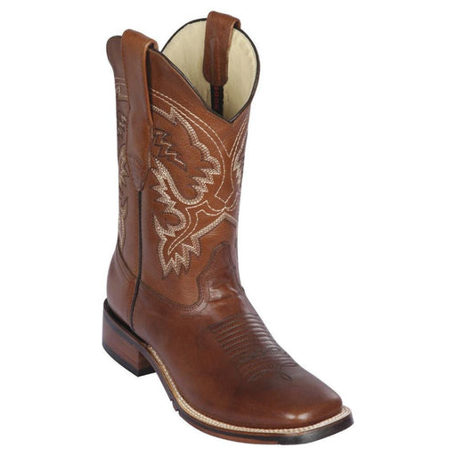 Botas de Cuero Punta Ancha