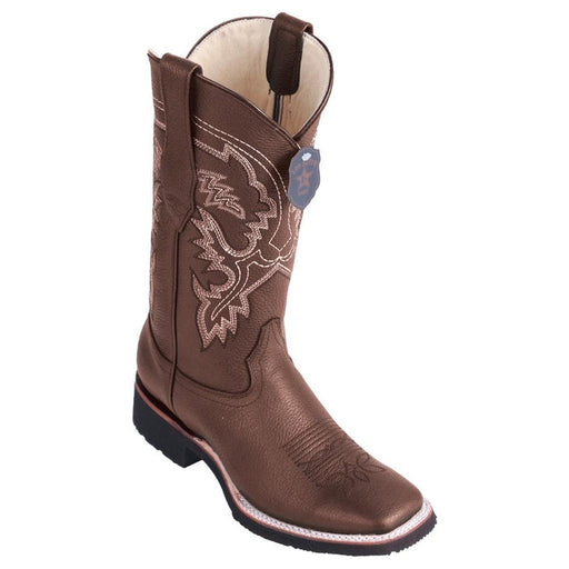 Botas de Cuero Punta Ancha