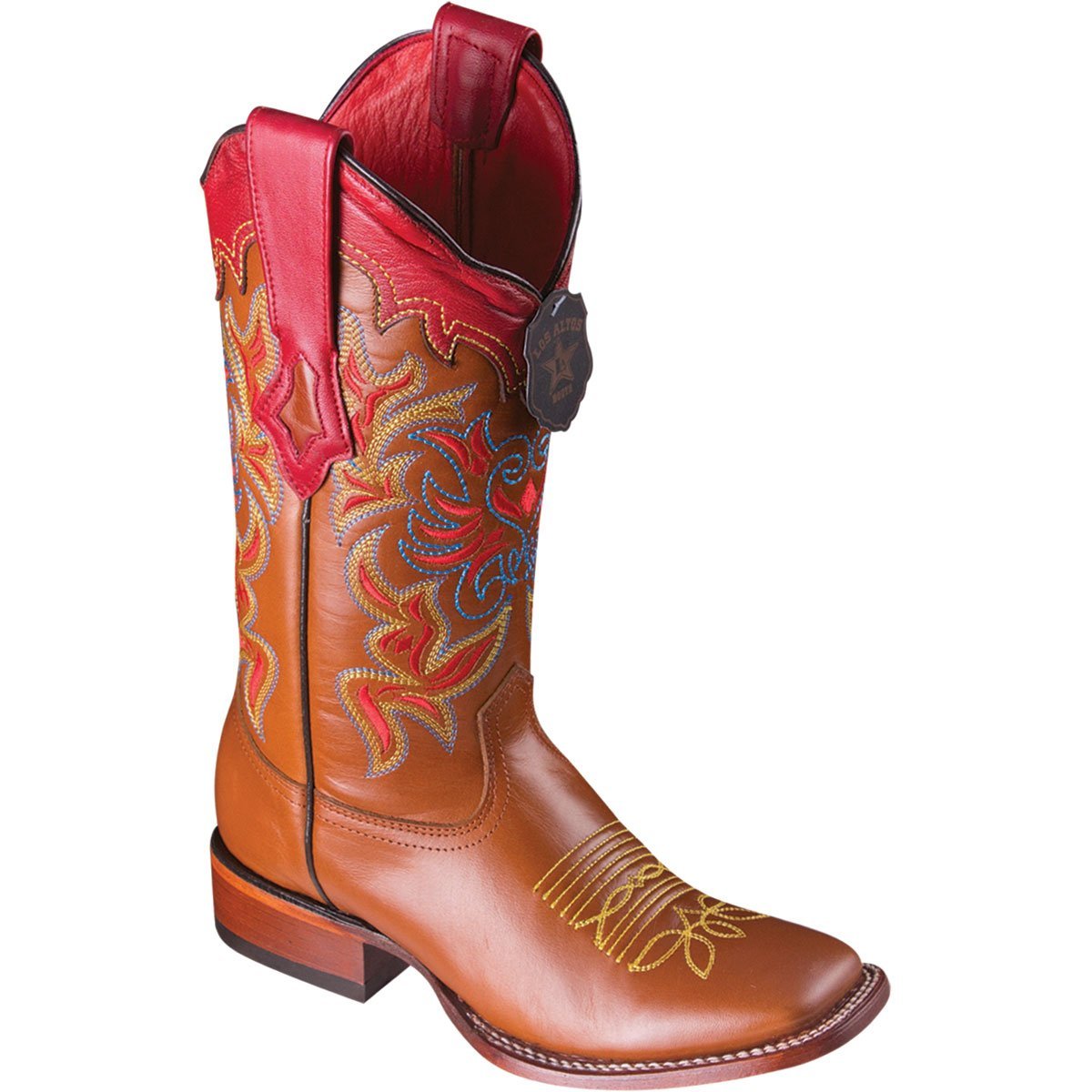Botas Vaqueras de Cuero en Punta Amplia para Dama LAB-3225235