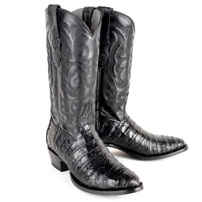 Botas de Cocodrilo Caiman Panza Horma Redonda LAB