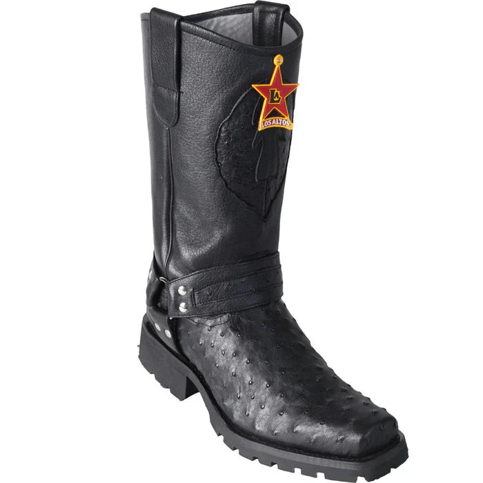 Botas de Avestruz Horma Biker Motociclista LAB - Image 3