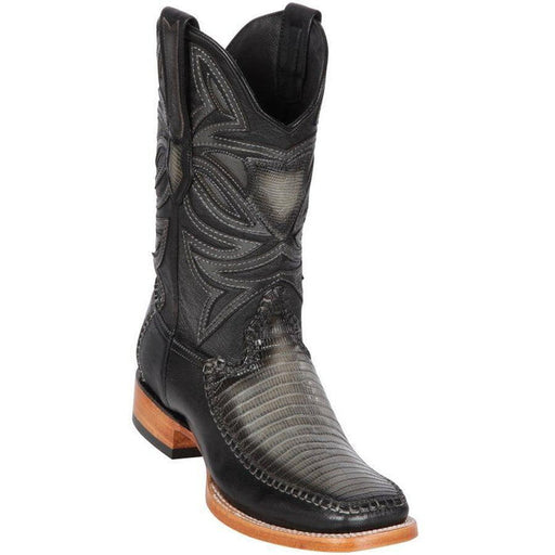 Botas de Armadillo Lizard con Venado Horma Ranchera Cuadrada