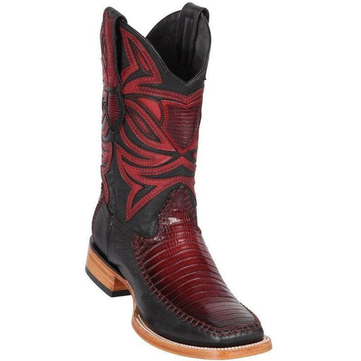 Botas de Armadillo Lizard con Venado Horma Ranchera Cuadrada