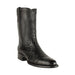 Botas de Avestruz Original Horma Roper Color Negro LAB