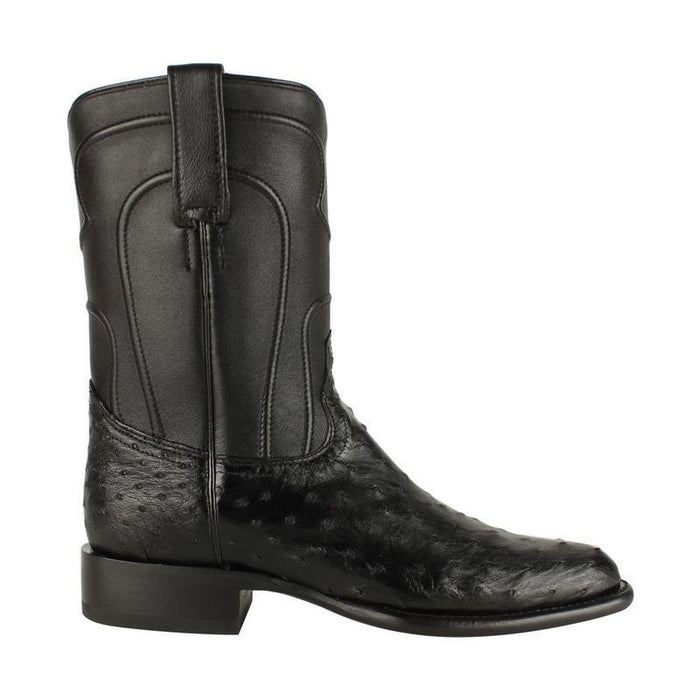 Botas de Avestruz Original Horma Roper Color Negro LAB - Image 2