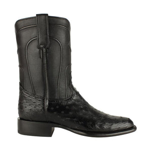Botas de Avestruz Original Horma Roper Color Negro LAB - Image 2