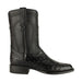 Botas de Avestruz Original Horma Roper Color Negro LAB