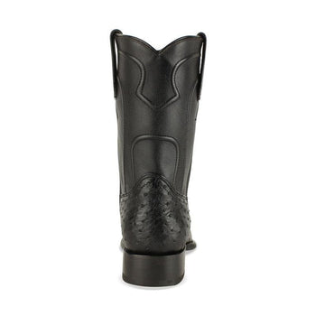 Botas de Avestruz Original Horma Roper Color Negro LAB - Image 3