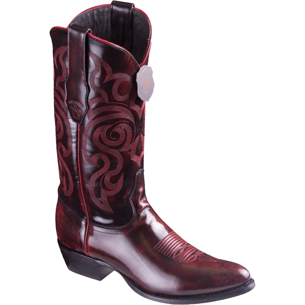 Botas de Cuero Vaquera con Acabado Camaleon LAB-654218