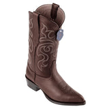 Botas de Cuero Vaqueras con Acabado Grisly