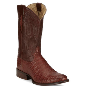 Tremaine Cognac Caiman Western Boot Round Toe