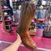 Corral Patchwork Caiman Cowboy Boot in Cognac