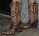 Botas Altas de Cuero Cincelado Original para Mujer Horma Punta Recortada