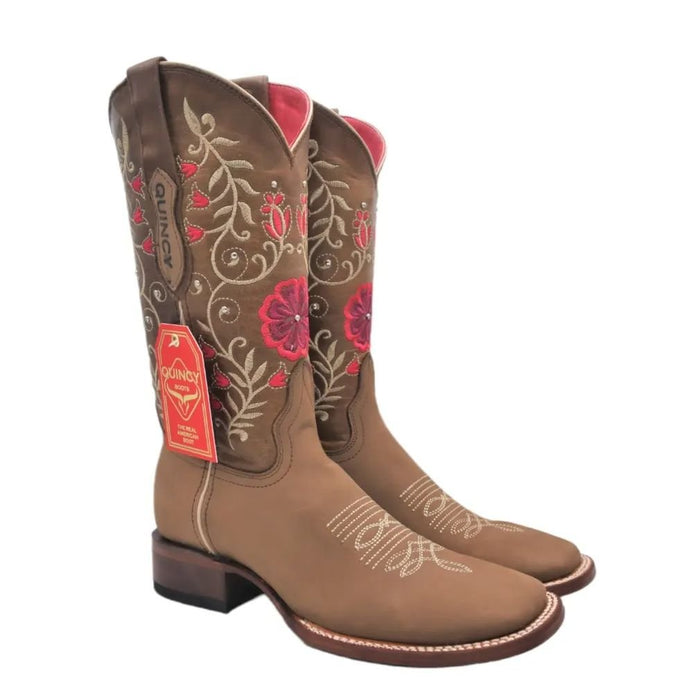 Botas Altas de Cuero con Flores para Mujer en Horma Rode - Image 3