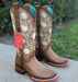 Botas de Cuero con Flores para Mujer en Horma Rodeo