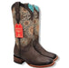 Botas Altas de Cuero con Flores para Mujer en Horma Rodeo