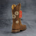 Botas Altas de Cuero con Flores para Mujer en Horma Rodeo