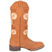 Botas Altas de Cuero con Flores para Mujer en Horma Rodeo