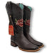 Botas Altas de Cuero con Flores para Mujer en Horma Rodeo