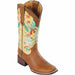 Botas Altas de Cuero con Flores para Mujer en Horma Rodeo