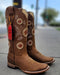 Botas de Cuero con Girasoles para Mujer en Horma Rodeo Q322G6231