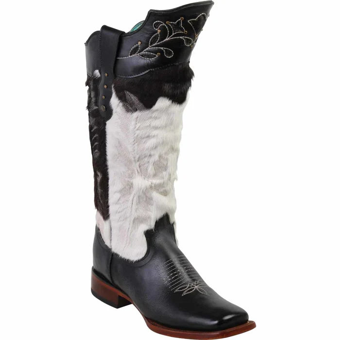 Botas Altas de Cuero con Pelo de Vaca para Mujer en Horma Rodeo - Image 2
