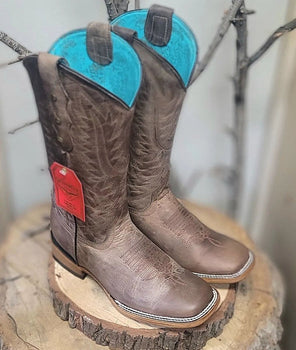 Botas de Cuero Crazy para Mujer en Horma Rodeo Cafe - Image 2