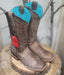 Botas de Cuero Crazy para Mujer en Horma Rodeo Cafe
