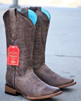 Botas de Cuero Crazy para Mujer en Horma Rodeo Cafe - Image 4