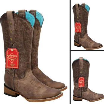 Botas de Cuero Crazy para Mujer en Horma Rodeo Cafe - Image 6