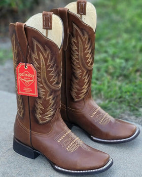 Botas Altas de Cuero Grasso para Mujer en Horma Rodeo Color Cafe - Image 2