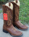 Botas Altas de Cuero Grasso para Mujer en Horma Rodeo Color Cafe