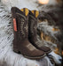 Botas Altas de Cuero Original para Mujer en Horma Rodeo Chocolate