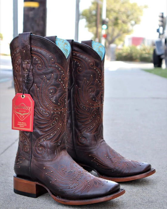 Botas de Cuero Volcano para Mujer en Horma Rodeo Chocolate - Image 4