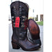 Botas de Piton Grabado para Mujer en Punta Oval