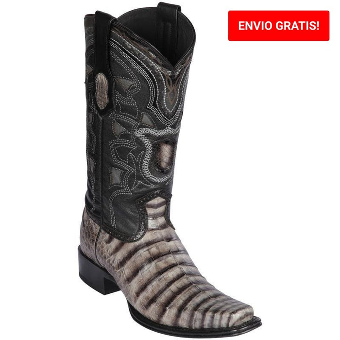 Botas Cafe de Cocodrilo Caiman Panza Original Horma Rodeo WD-218 main image 1