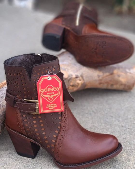 Botas Cortas de Cuero para Mujer en Horma Oval - Image 2