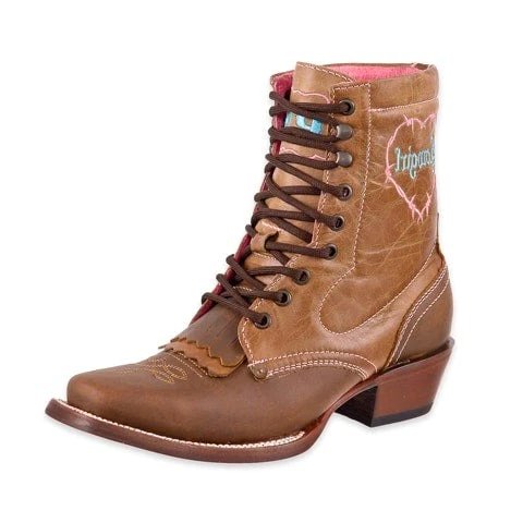 Botas Cortas de Cuero para Mujer en Horma Rodeo - Image 2