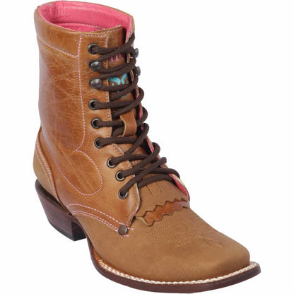 Botas Cortas de Cuero para Mujer en Horma Rodeo - Image 3