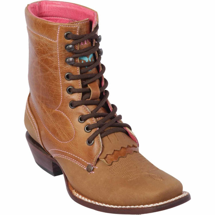 Botas Cortas de Cuero para Mujer en Horma Rodeo - Image 3