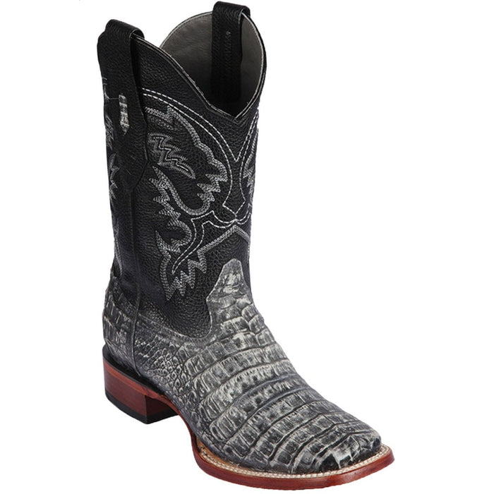 Botas Cuadrada de Cocodrilo Caiman Panza Sahara
