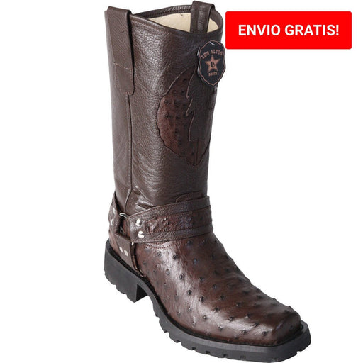 Botas de Avestruz Horma Biker Motociclista LAB
